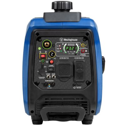 Image showing 8 th Westinghouse 4,000/3,300-Watt Dual-Fuel Portable Inverter Generator, Recoil Start, CO Sensor