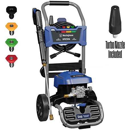 Westinghouse 2300-PSI, 1.76-GPM Electric Pressure Washer with 5 Nozzles & Soap Tank