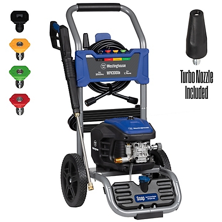 Westinghouse 3000-PSI, 1.76-GPM 13-Amp Electric Pressure Washer with 5 Nozzles & Soap Tank