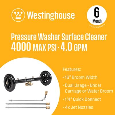 Image showing 1 th Westinghouse 2-in-1 Water Broom/Undercarriage for Pressure Washers, 1/4 in. Quick-Connect