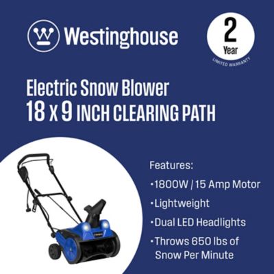 Image showing  WSnow18 18 in. 15A Corded Electric Snow Blower