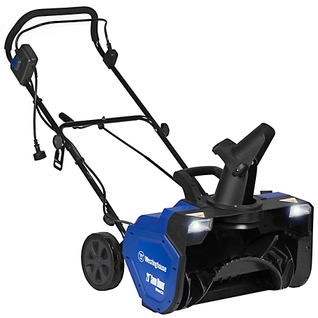 Westinghouse WSnow23c Walk Behind Corded Electric Snow Blower with Dual LED Lights, 23 in. Wide, 15 Amp