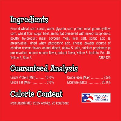 Image showing  Beef and Cheese Flavor Treats for Dogs 4.5 oz.