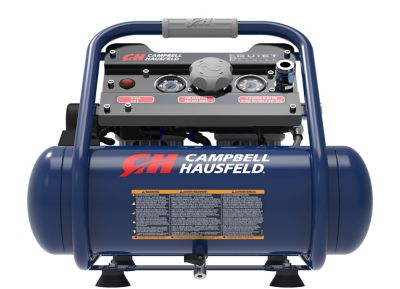 Campbell Hausfeld Quiet 2HP 2 Gal 125PSI, Elec Oil-Free Port Single Stage Air Compressor MAX 2.2 SCFM at 90PSI, 3.2 SCFM @ 40PSI