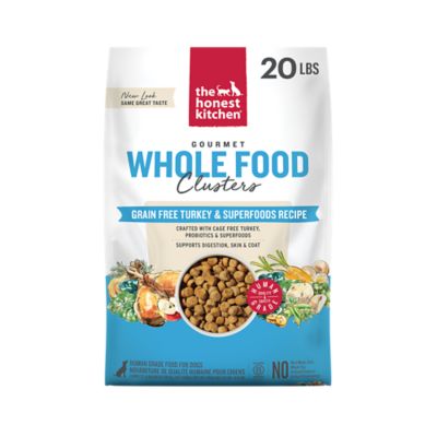 The Honest Kitchen Whole Food Clusters Grain-Free Turkey Dog Food, 20 lb.