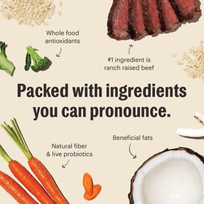 Image showing  Whole Food Clusters Beef & Oats Dog Food, 20 lb.
