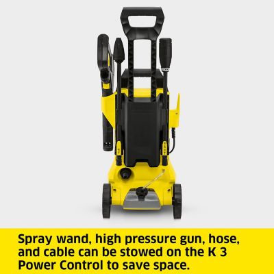 Image showing 6 th Karcher 1,800 PSI 1.3 GPM Electric Cold Water K 3 Power Control Pressure Washer, 2,100 Max PSI