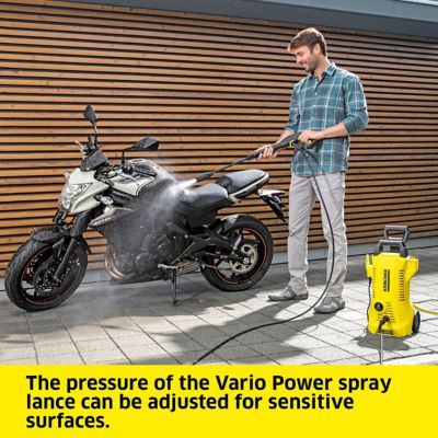 Image showing  1,700 PSI 1.2 GPM Electric Cold Water K 2 Power Control Pressure Washer, 2,000 Max PSI with Care and Home Care Kit