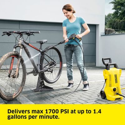 Image showing  1,700 PSI 1.2 GPM Electric Cold Water K 2 Power Control Pressure Washer, 2,000 Max PSI with Care and Home Care Kit