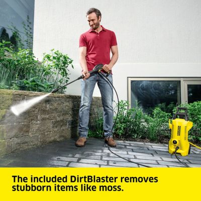 Image showing 6 th Karcher 1,700 PSI 1.2 GPM Electric Cold Water K 2 Power Control Pressure Washer, 2,000 Max PSI with Care and Home Care Kit