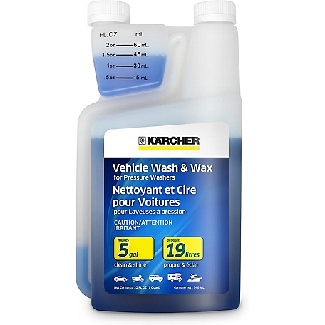 Karcher Vehicle Wash & Wax 20X Concentrate Detergent - 1 Quart