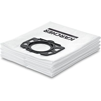 Image showing  4 Pack of Fleece Filter Bags for Karcher WD 4 - WD 6