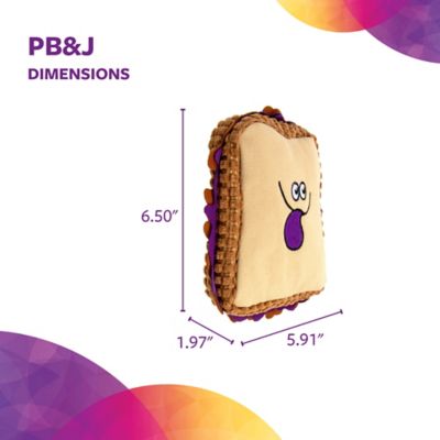 Image showing 8 th TrustyPup PBJ Squeaky Plush Chew Guard Dog Toy, Medium