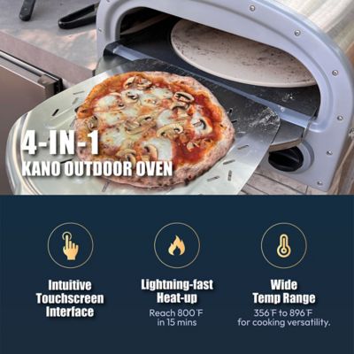 Image showing  KANO 16 in. 4-in-1 Propane Outdoor Oven with Digital Temp Control
