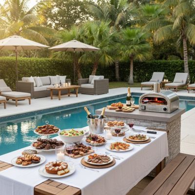 Image showing 7 th Prokan KANO 16 in. 4-in-1 Propane Outdoor Oven with Digital Temp Control