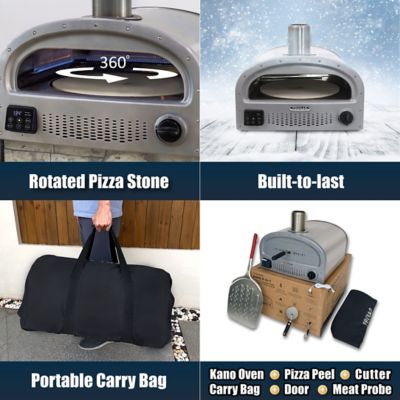 Image showing 9 th Prokan KANO 16 in. 4-in-1 Propane Outdoor Oven with Digital Temp Control