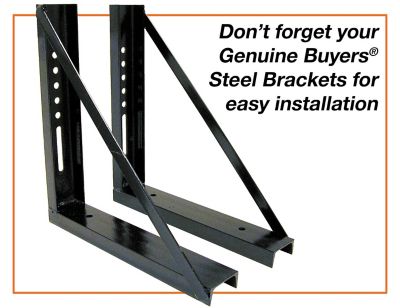 Image showing 9 th Buyers Products 18 x 18 x 24in. Black Steel Underbody Truck Box With Paddle Latch