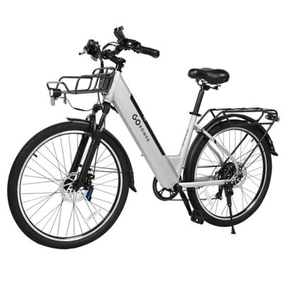 Image showing  GoVelo Electric Bike - 750W motor, 26 in. Tires, Removeable & Rechargeable 48V Battery - Silver