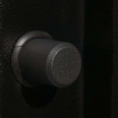 Image showing 7 th Sports Afield 4 Gun 2.28 cu. ft. Electronic/Key Lock Home Defense Fireproof Gun Safe, Black Textured Gloss Finish