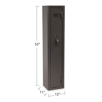 Image showing  Home Defense 4-Gun Fireproof Biometric Lock Gun Safe, Black Textured Gloss Finish