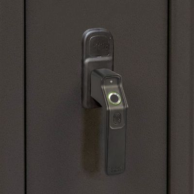 Image showing 5 th Sports Afield Home Defense 4-Gun Fireproof Biometric Lock Gun Safe, Black Textured Gloss Finish