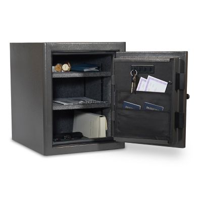 Image showing  2.2 cu. ft. Electronic Lock Diamond Fireproof/Waterproof Home & Office Safe, Dark Gray Hammertone Finish