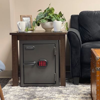Image showing 8 th Sanctuary 2.2 cu. ft. Electronic Lock Diamond Fireproof/Waterproof Home & Office Safe, Dark Gray Hammertone Finish