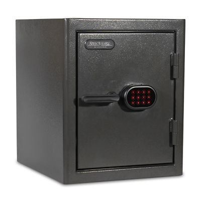 Image showing 9 th Sanctuary 2.2 cu. ft. Electronic Lock Diamond Fireproof/Waterproof Home & Office Safe, Dark Gray Hammertone Finish