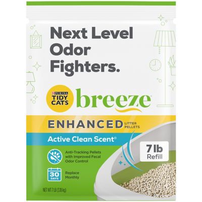 Tidy Cats Breeze Enhanced Non-Clumping Pelleted Cat Litter, Multi-Cat, 7 lb. Bag