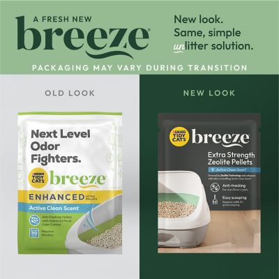 Image showing  Breeze Enhanced Non-Clumping Pelleted Cat Litter, Multi-Cat, 7 lb. Bag