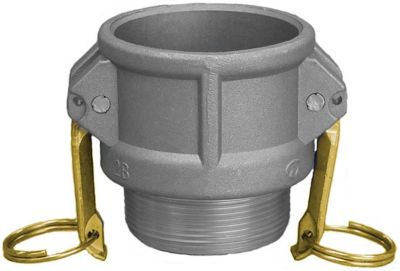 Abbott Rubber 1 in. Aluminum B Coupler X Male NPT