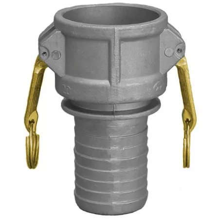 Abbott Rubber 1 in Aluminum C Coupler with X Pipe Shank Ag Sprayer Fittings