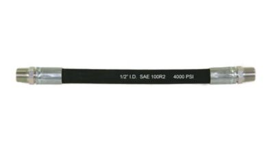 Abbott Rubber 1/2 ID x 72 in. Hydraulic Hose Assembly 4000# with 1/2 in. NPTF Male Ends