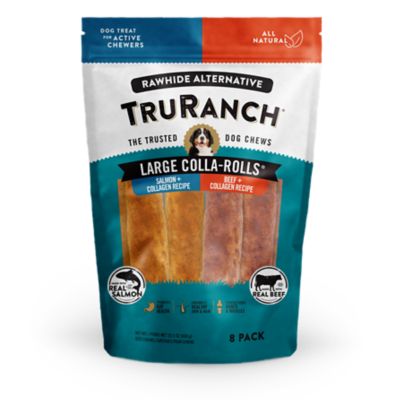 TruRanch Large Collagen Rolls 8 ct. Value Pack - Salmon and Beef flavor