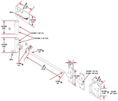 Image showing  Cowboy Gate Latch For Farm Gates