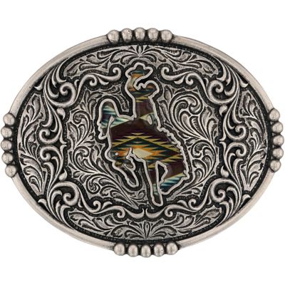 Montana Silversmiths Sunrise Bronc Attitude Buckle, A988S