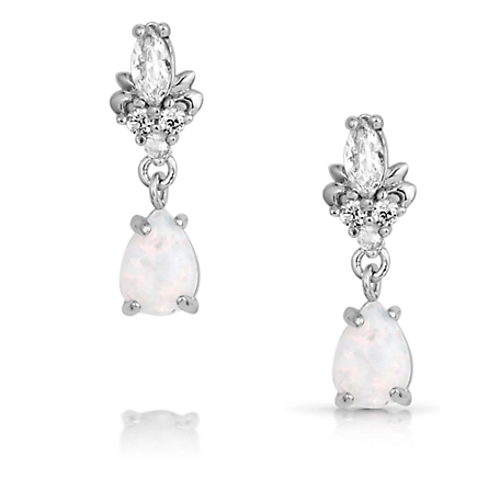 Montana Silversmiths Elegant Harmony White Opal Earrings, ER5772