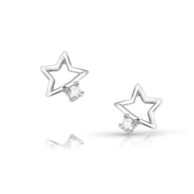 Montana Silversmiths Single Star Crystal Earrings, ER5798