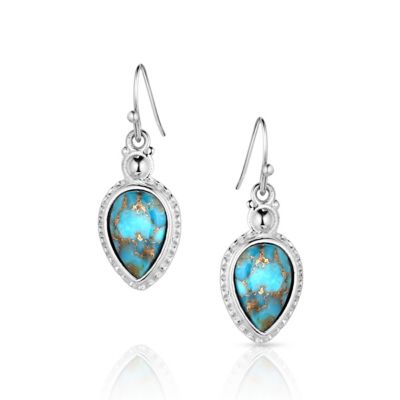 Montana Silversmiths Expression Of The West Turquoise Earrings, ER5803