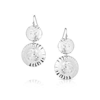 Montana Silversmiths Sundance Conchos Earrings, ER5813SV