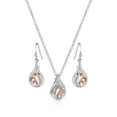Montana Silversmiths Whisps of Elegance Crystal Jewelry Set
