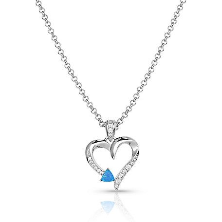 Montana Silversmiths Love Everlasting Opal Crystal Necklace, NC5708