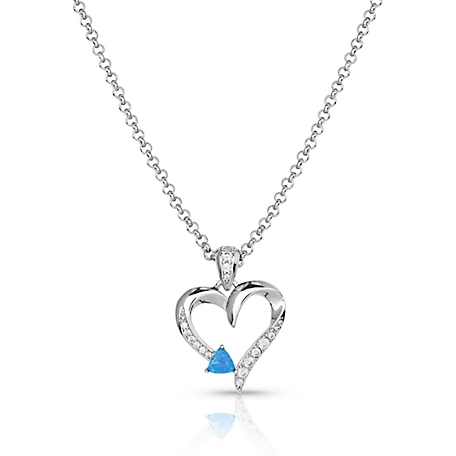Montana Silversmiths Love Everlasting Opal Crystal Necklace, NC5708