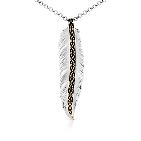 Montana Silversmiths Trust and Honor Feather Necklace, NC5761