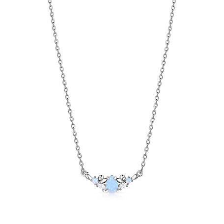 Montana Silversmiths Refined Grace Opal Crystal Necklace, NC5786