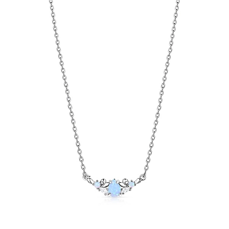 Montana Silversmiths Refined Grace Opal Crystal Necklace, NC5786
