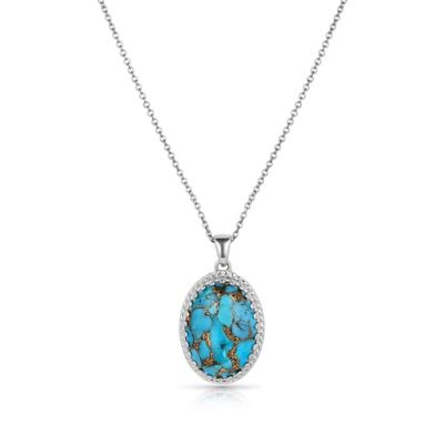 Montana Silversmiths Wisdom of The West Turquoise Necklace, NC5787
