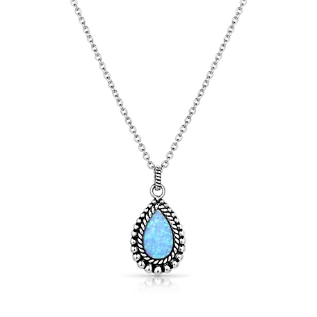 Montana Silversmiths Glimmering Pools Opal Necklace, NC5822