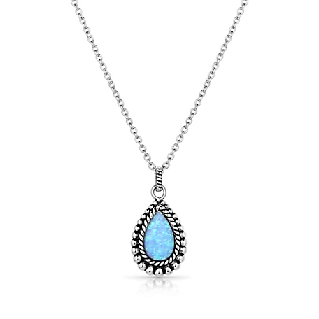 Montana Silversmiths Glimmering Pools Opal Necklace, NC5822