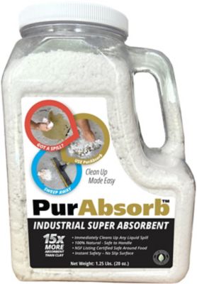 PurAbsorb 1.25lb Shaker Jar of Cellulose Absorbent. 100% Organic.